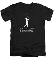 Load image into Gallery viewer, Japanese Women's Golfer - Men's V-Neck T-Shirt
