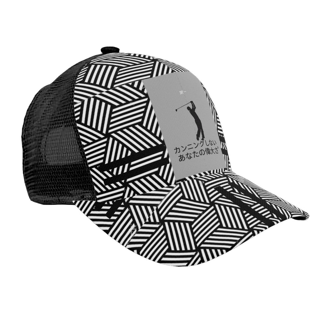 Copy of Japanese Golfers  Brim Mesh Baseball Cap