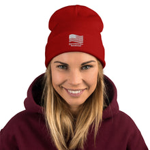 Load image into Gallery viewer, USA Embroidered Beanie
