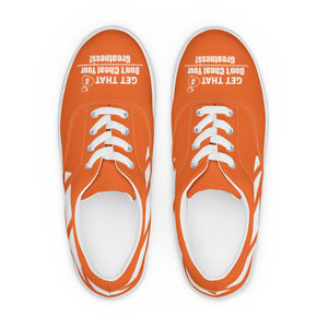 Don't  Cheat Your Greatness, Get That Bag, Men’s lace-up canvas shoes