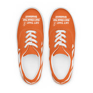 Don't  Cheat Your Greatness, Get That Bag, Men’s lace-up canvas shoes