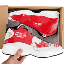 Load image into Gallery viewer, Get That Bag, Basketball Shoes - Red &amp; White
