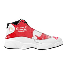 Load image into Gallery viewer, Get That Bag, Basketball Shoes - Red &amp; White

