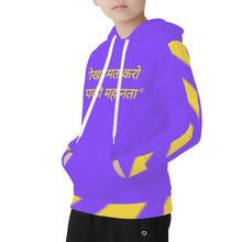 Load image into Gallery viewer, Hindi  Youth's All Over Print Hoodie

