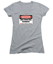 Load image into Gallery viewer, Warning Dangerous  - Women's V-Neck

