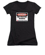 Load image into Gallery viewer, Warning Dangerous  - Women's V-Neck
