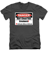 Load image into Gallery viewer, Warning Dangerous  - Men's V-Neck T-Shirt
