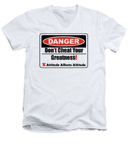 Load image into Gallery viewer, Warning Dangerous  - Men's V-Neck T-Shirt
