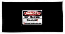 Load image into Gallery viewer, Warning Dangerous  - Bath Towel
