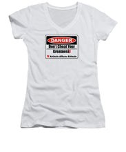 Load image into Gallery viewer, Warning Dangerous  - Women's V-Neck
