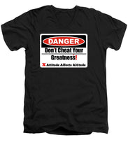 Load image into Gallery viewer, Warning Dangerous  - Men's V-Neck T-Shirt
