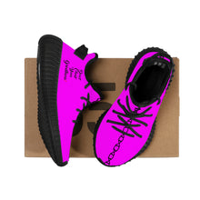 Load image into Gallery viewer, Kids Mesh Knit Sneaker - Black
